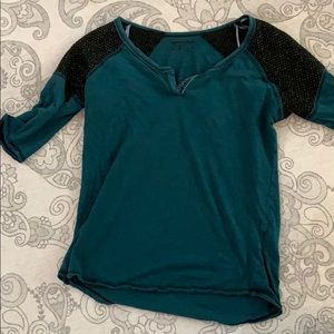 Teal 3/4” sleeve Shirt